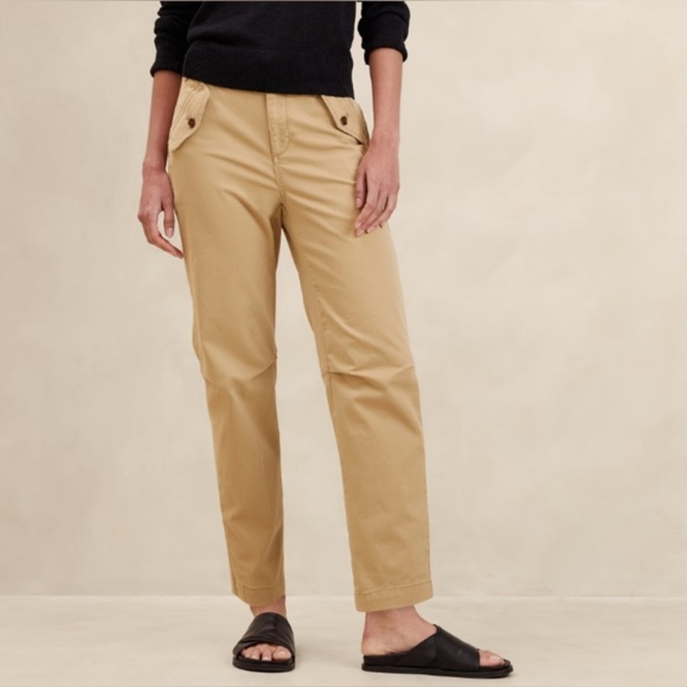 Banana Republic Authentic Chino Girlfriend Pant Khaki IT#BR9